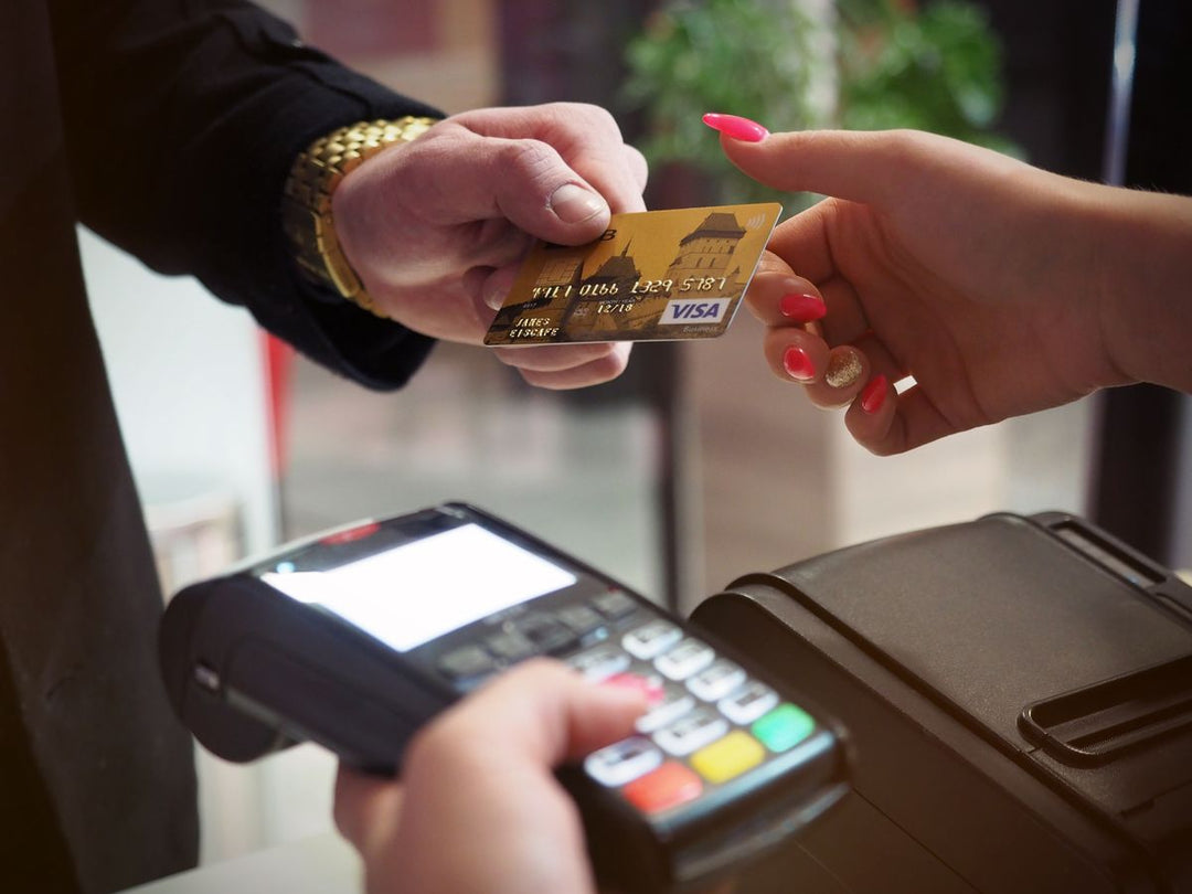 Card payment being processed at an EFTPOS terminal - Australian card surcharge ban 2026