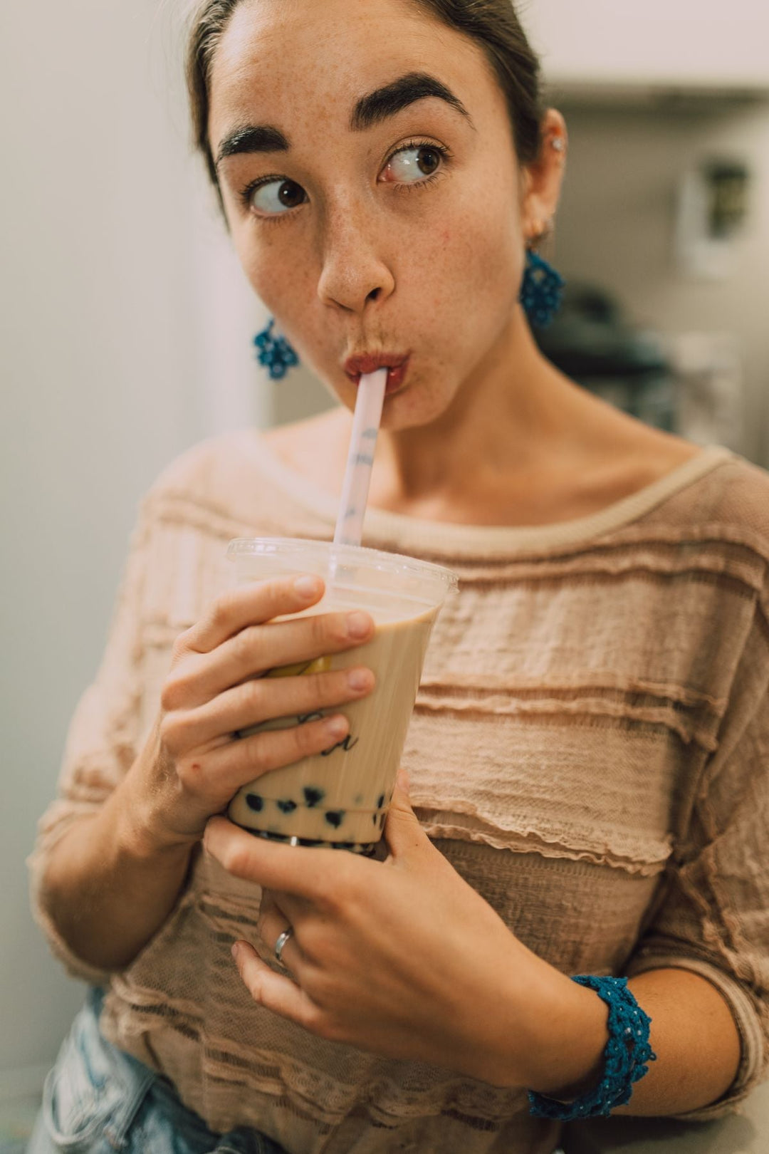 Bubble tea with tapioca pearls - Taiwanese hand-shaken tea Australia