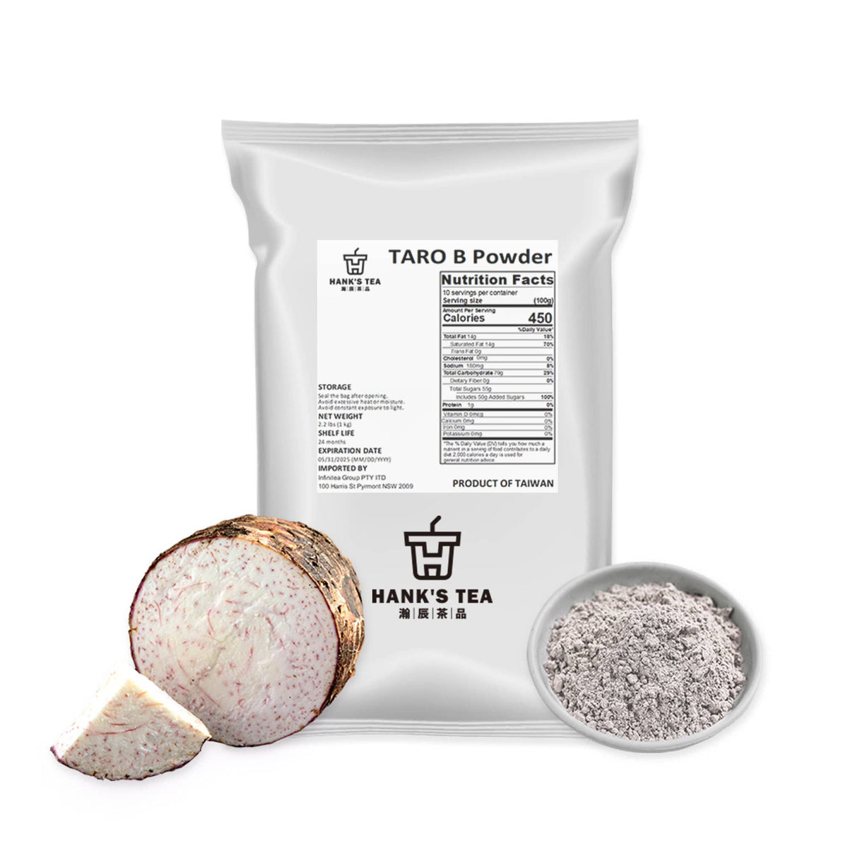 Taro Powder Design Taro Flavor Powder (1kg) | Hank's Tea Bubble Tea Wholesale