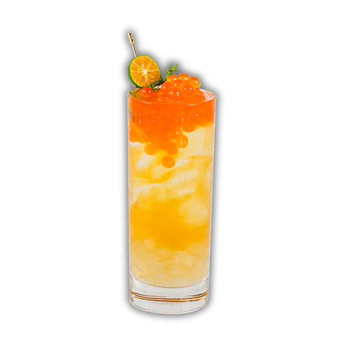 Orange Sunburst Bliss Soda Bursting Boba