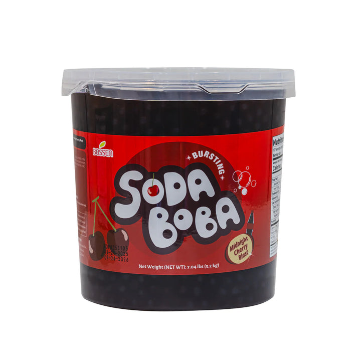 Midnight Cherry Blast Soda Bursting Boba