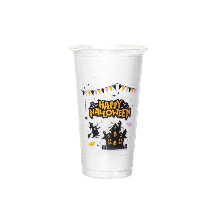 Trick or Treat Halloween Printed PP Plastic Cups (95mm)