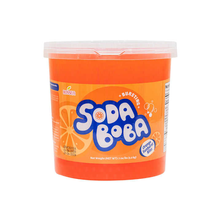 Orange Sunburst Bliss Soda Bursting Boba