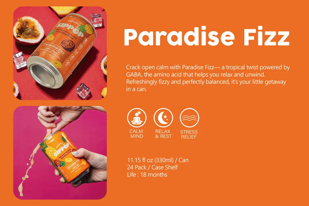 Paradise Fizz - (330ml) 24 cans/1 Carton