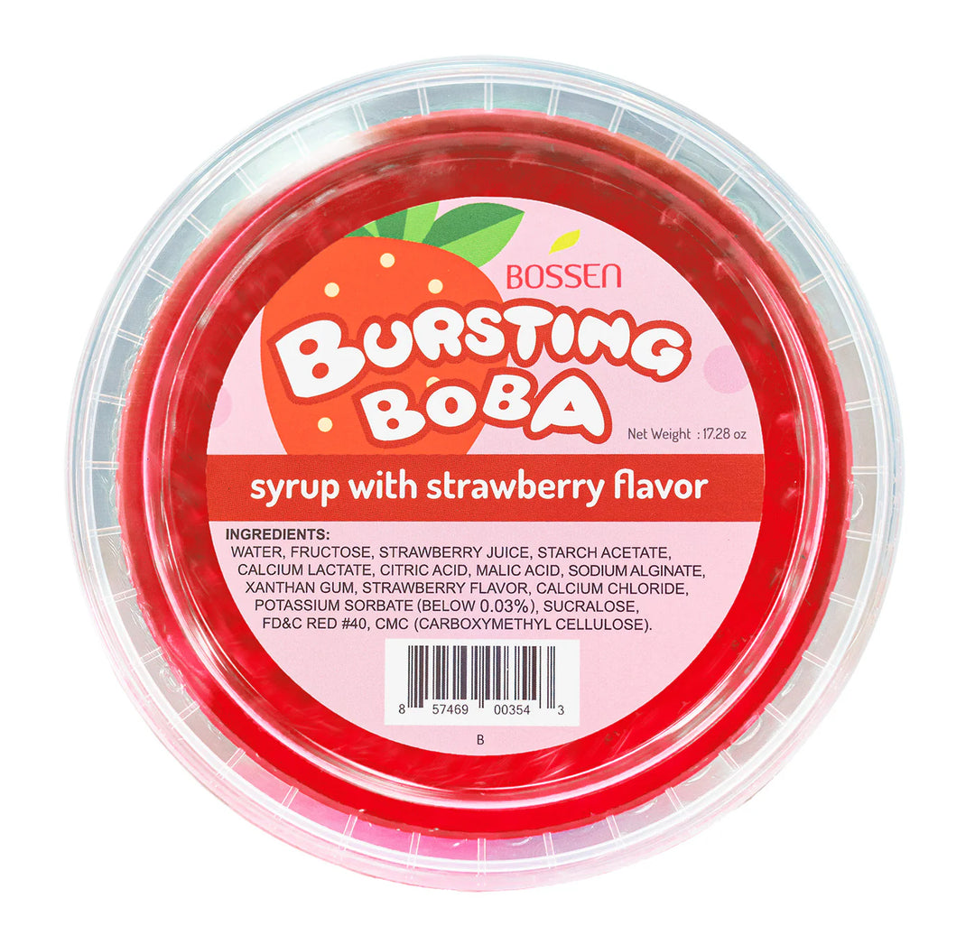 Strawberry Bursting Boba - Mini Tub (490g)